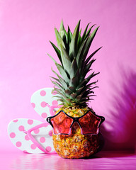 pineapple with flip flops