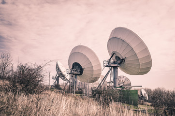 huge sattelite transmitter