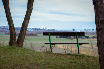 bench in the hill