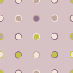 Seamless decorative vector background with circles. Print. Cloth design, wallpaper.