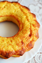 Curd casserole  in  form of cake