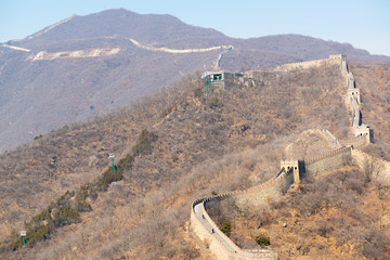 Fototapeta na wymiar Great Wall Tower at Mutianyu, near Beijing, China