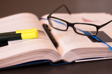 Buch mit Brille, Lernen