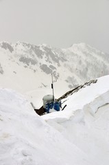 Weather station on the mountain