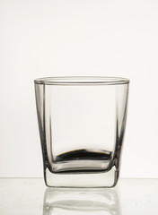 Empty glass isolated