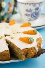 Carrot cake with glaze