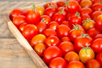 close up of cherry tomatoes