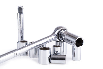 Working tools isolated on a white background.