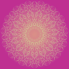 Vector contour mandala