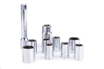 Working tools isolated on a white background.