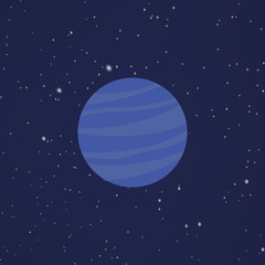 Obraz na płótnie Canvas Abstract Cartoon planet
