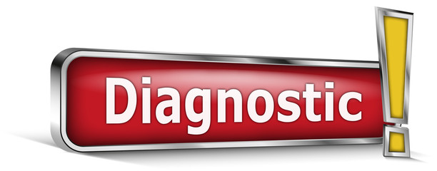 Diagnostic sur panneau rouge