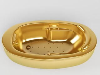 Golden bathtube