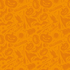 Halloween pattern for seamless background.