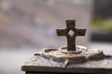 Closeup of a crucifix
