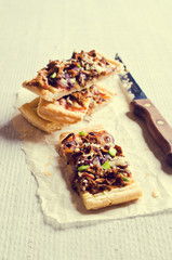 Tart of puff pastry