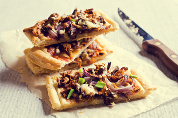 Tart of puff pastry