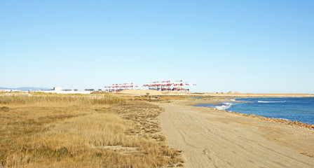 Playa en el Delta del Llobregat, Barcelona