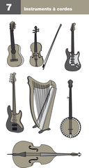 Icônes instruments de musique