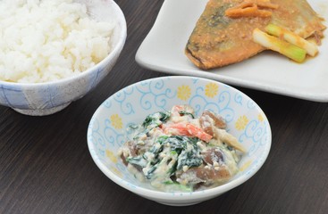 ホウレン草の白和え