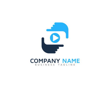 Video Frame Logo Design Template