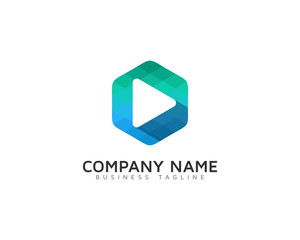 Video Shadow Logo Design Template