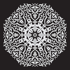 Circular pattern in arabic style.