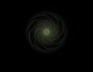 Lacy colorful clockwork pattern, digital fractal art design