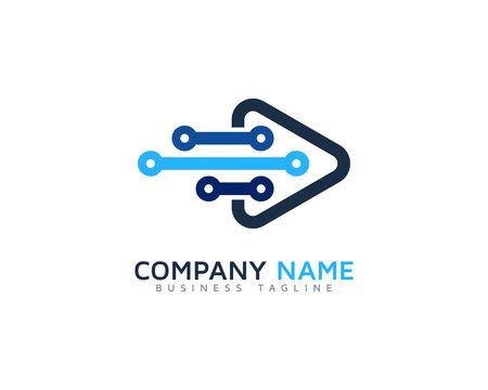Data Video Logo Design Template
