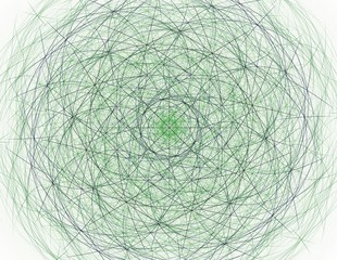 Lacy colorful clockwork pattern, digital fractal art design