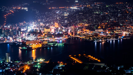 inasayama night view,nagasaki,japan