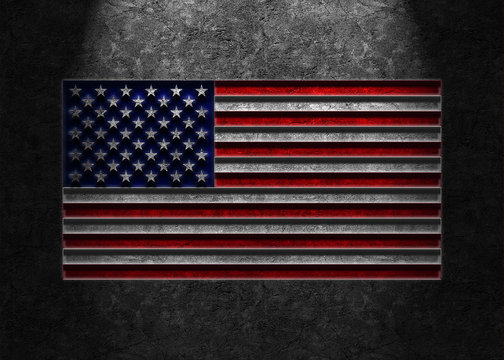 American Flag Stone Texture