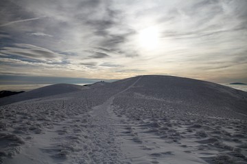Wintry view from Velka Fatra mountains - Slovakia