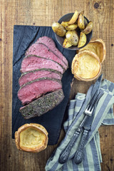 Roast Beef mit Yorkshire Pudding