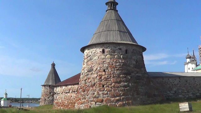 Solovetsky Transfiguration of Jesus Christ monastery on Solovetsky archipelago, White sea, Russia