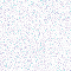 Abstract seamless pattern with blue lilac different size stars on white background