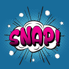 Snappop art retro style