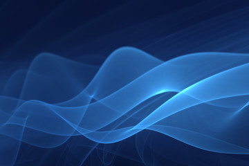 Blue Waves - Modern Abstract Background