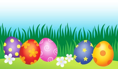 Decorated Easter eggs theme image 2