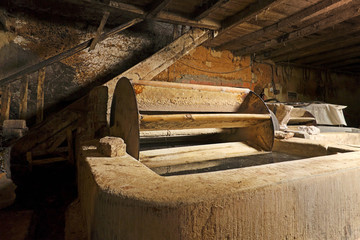 old machines  in the antique tannery