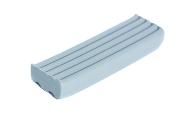 plasticine isolated on white