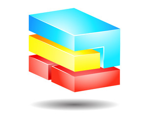 Modern Block Logo Template