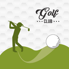 Golf icon design 