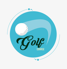 Golf icon design 