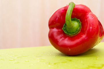 Red fresh pepper