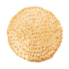 Shrovetide, Maslenitsa, fishnet pancake, flapjack,slapjack,  isolated on the white