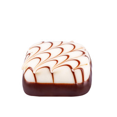 Chocolate candie from collection. Beautifully issued isolated on white background