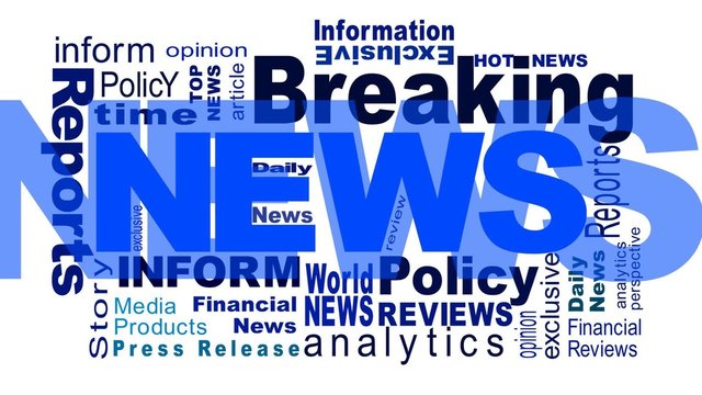 Breaking News - Flying Words