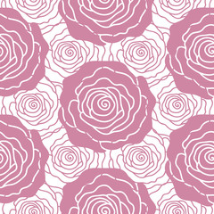 Seamless background of roses