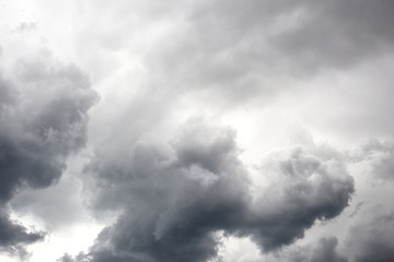 Dark stormy sky
